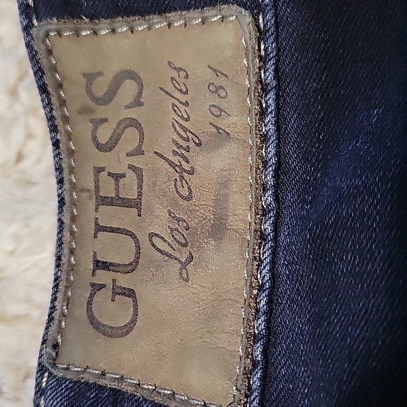 Guess Navy Jeans Skinny Leg Sz 28 - Picture 7 of 10